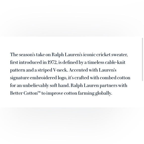 Polo Ralph Lauren Cable Knit Cricket Jumper 100% Cotton Womens Medium - Picture 5 of 13